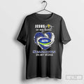 Premium Jesus In My Heart Seahawks In My Veins Diamond Heart Tee T Shirts Sweater