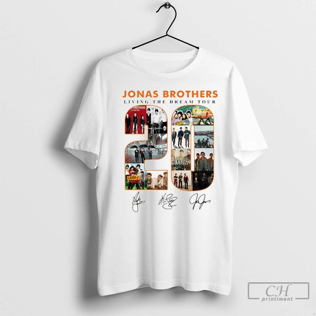 Premium Jonas Brothers 20th Anniversary Of Jonas Living The Dream Tour Singature