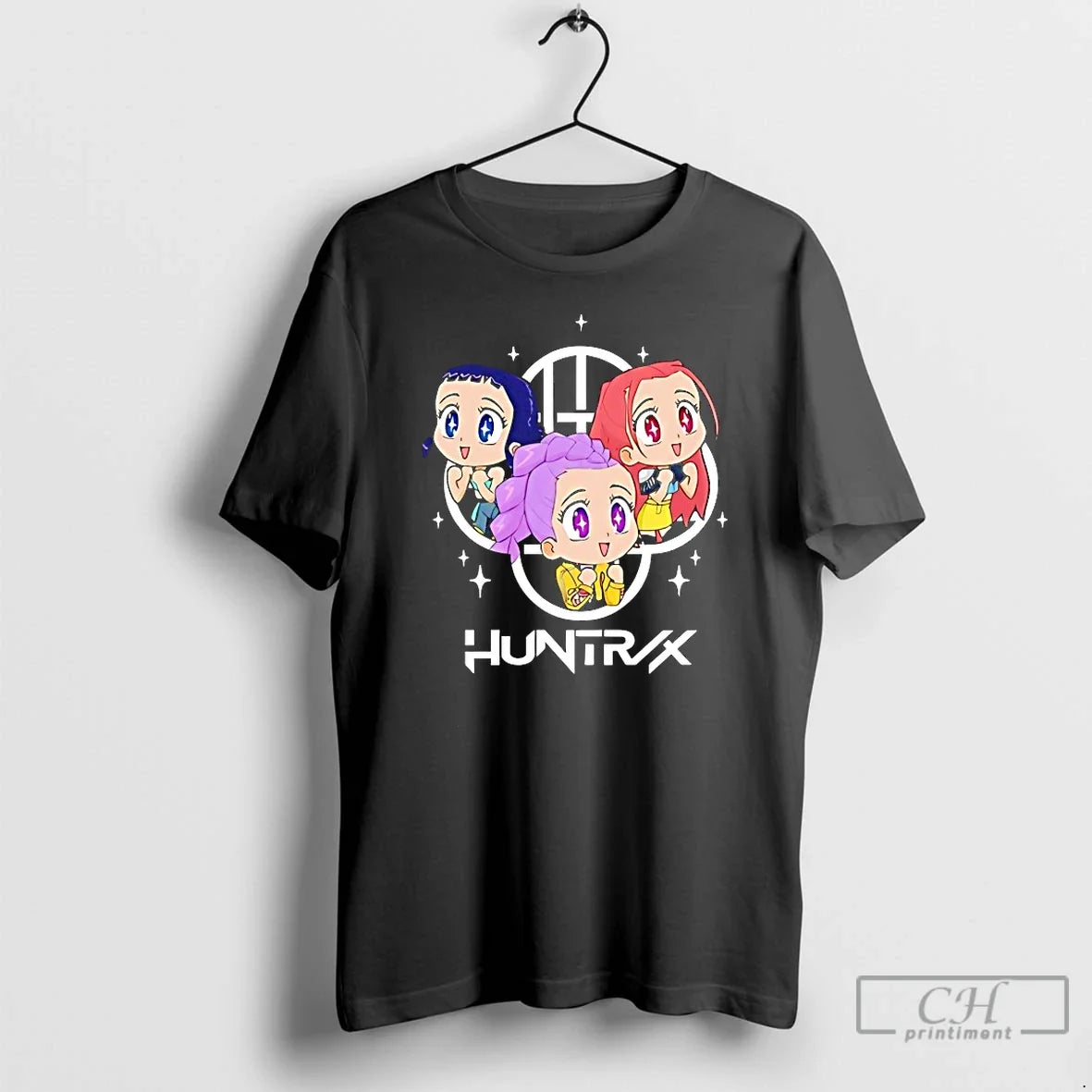 Premium Kpop Demon Hunters Cartoon T Shirts Unisex , , , Long Sleeve Tee