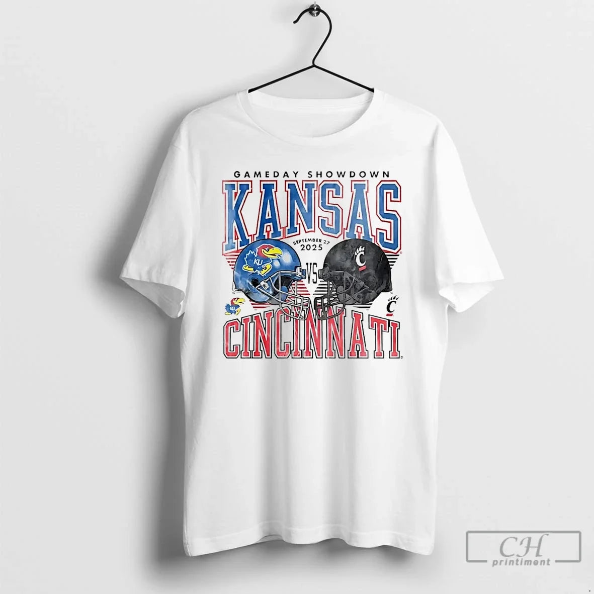 Premium Kansas Jayhawks Vs Cincinnati Bearcats Gameday Showdown Sept 2025 T Shirts Unisex , , , Long Sleeve Tee