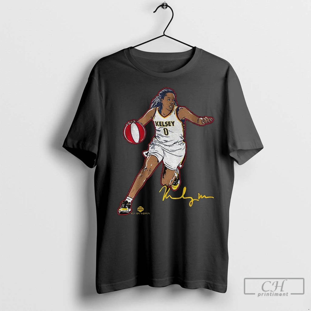 Premium Kelsey Mitchell Superstar Pose Indiana Fever Wnba Basketball Signature