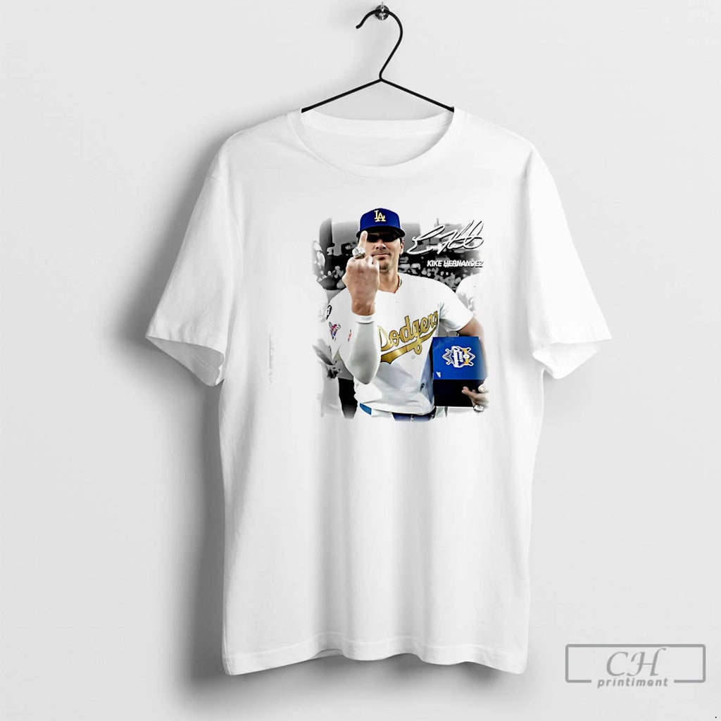 Premium Kike Hernandez Former Dodgers Signature Graphic