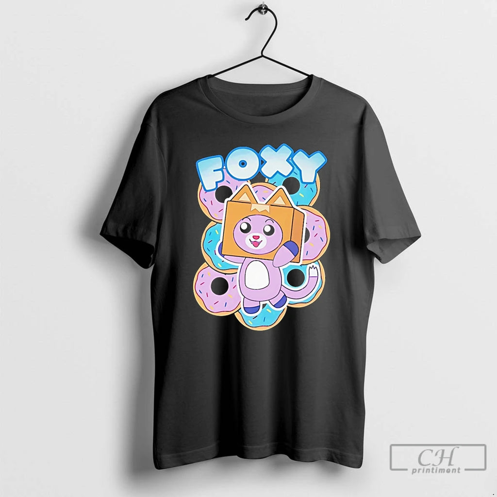 Premium Lankybox Foxy Donuts Cartoon