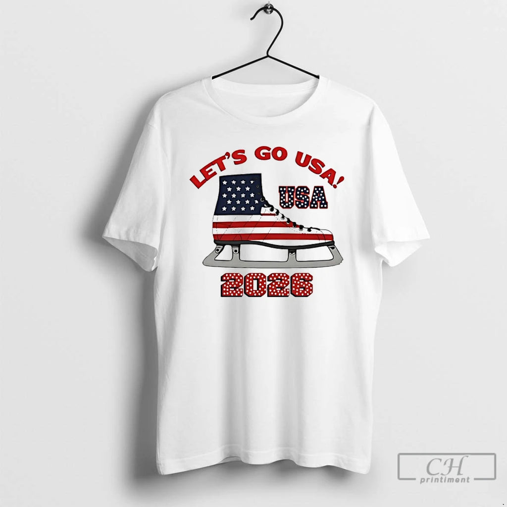 Premium Lets Go Usa Ice Skating 2026 Winter Olympics