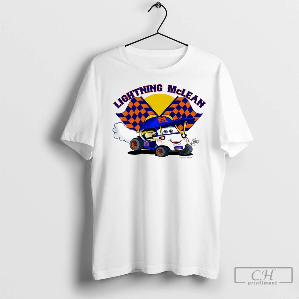 Premium Lightning Mclean New York Mets Mac Number 26 Golf Cart