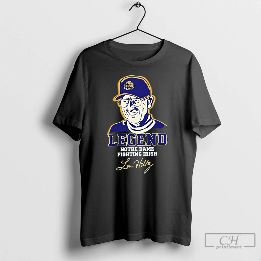 Premium Lou Holtz Notre Dame Fighting Irish Football Legend Vintage