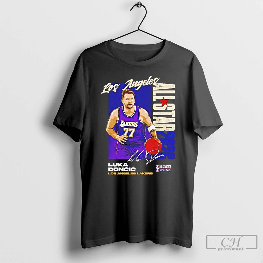 Premium Luka Doncic 2026 Nba All Star Signature Los Angeles Lakers Tee T Shirts Sweater