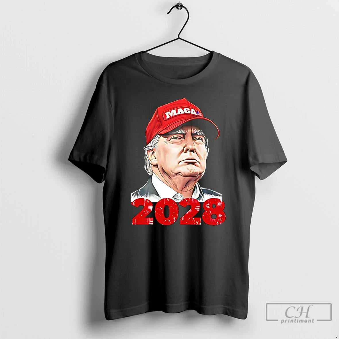 Premium Maga President Trump 2028 T Shirts Unisex , , , Long Sleeve Tee