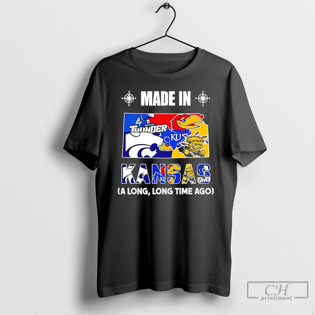 Premium Made In Kansas A Long Long Time Ago State
