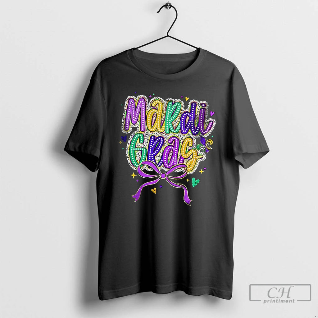 Premium Mardi Gras Coquette Bow