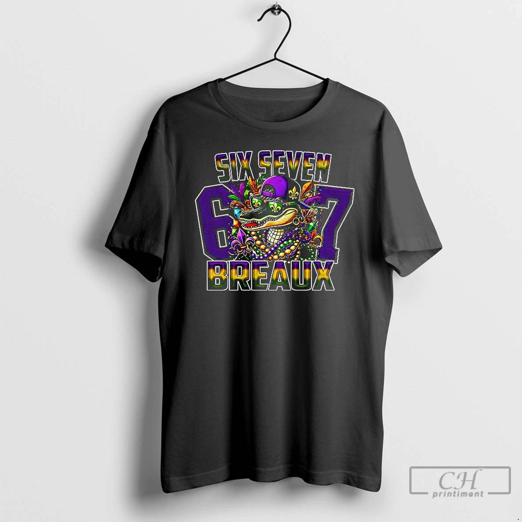 Premium Mardi Gras Gator 6 7 Six Seven Breaux