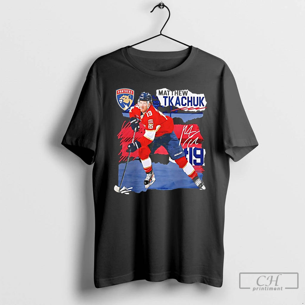 Premium Matthew Tkachuk 19 Florida Panthers Fresh Ice Signature
