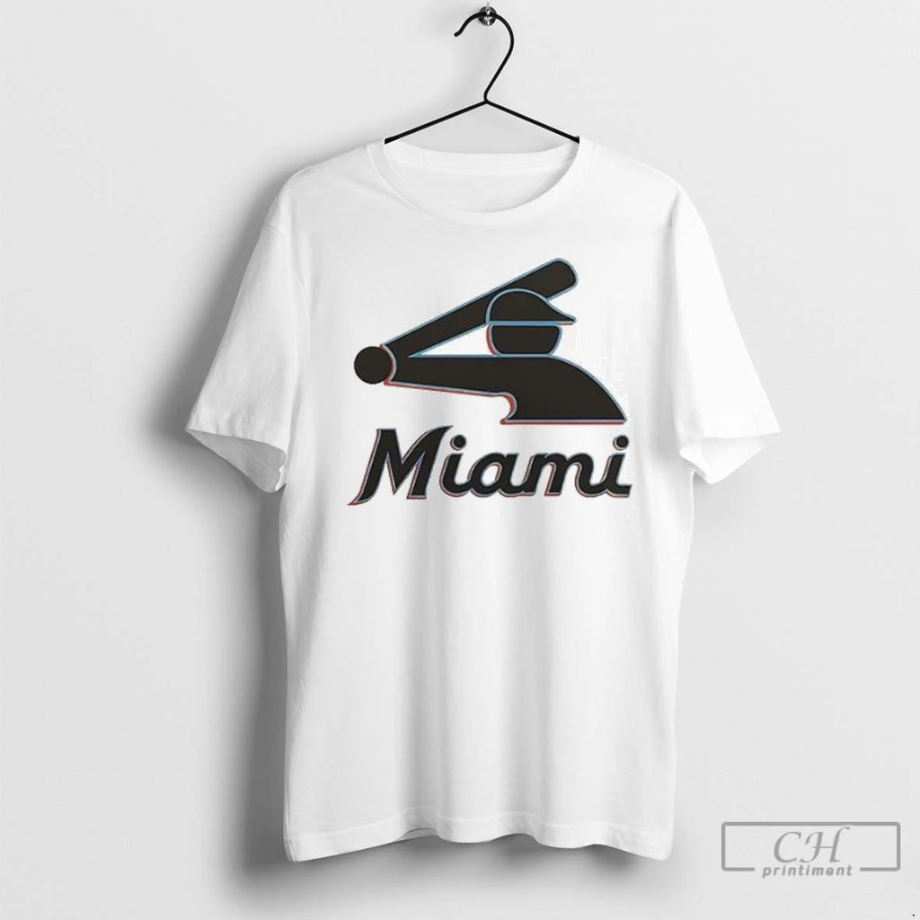 Premium Miami Marlins Baseball Stickman 2 Sided