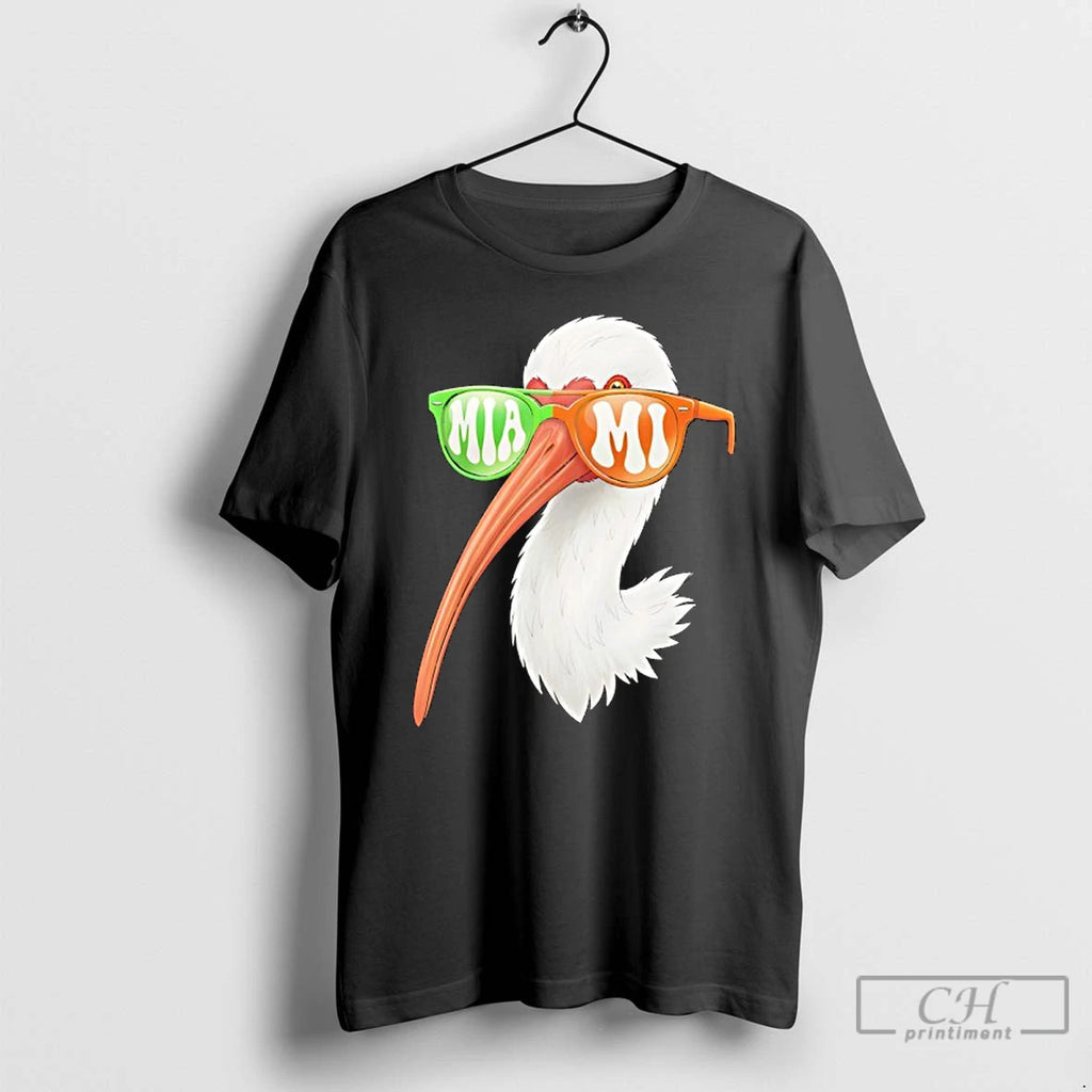 Premium Miami White Ibis With Sunglasses