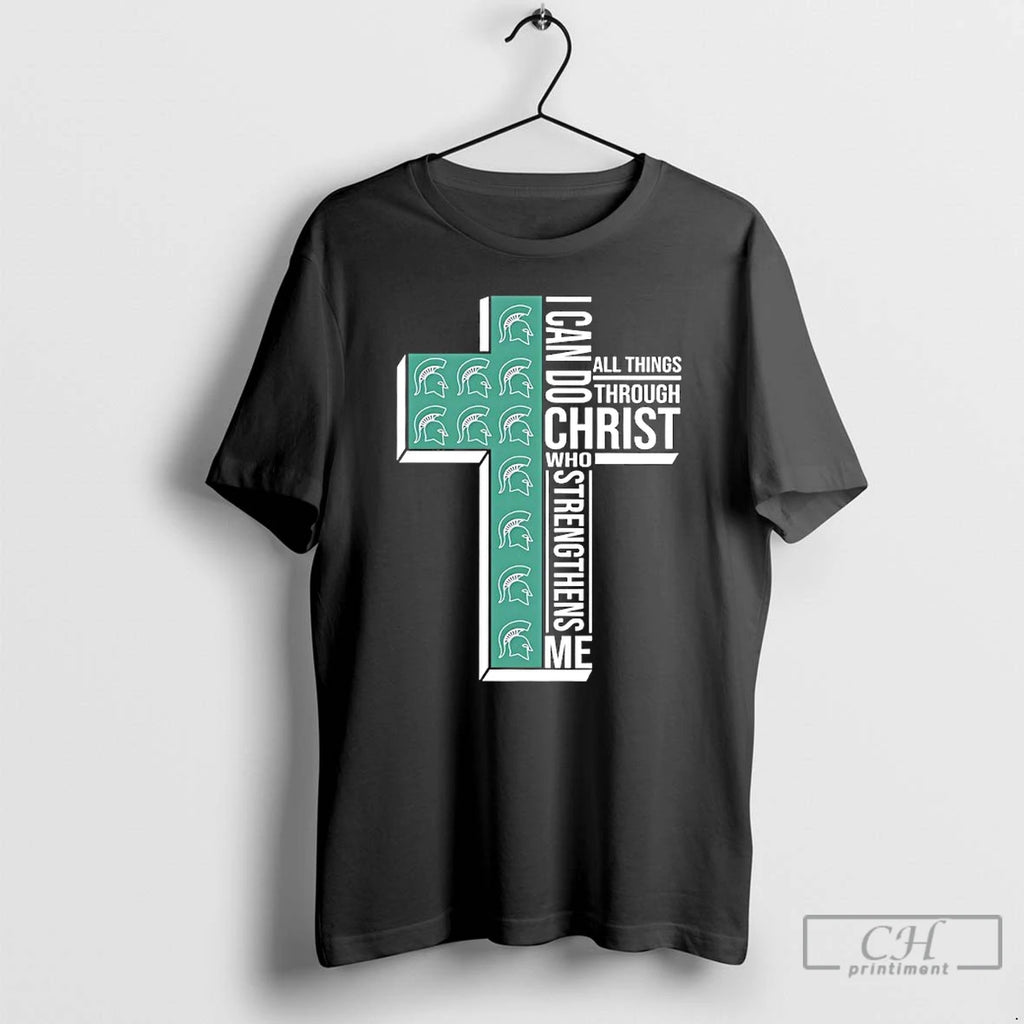 Premium Michigan State Spartans Womens Basketball I Can All Things Do Through Christ Who Strengthens