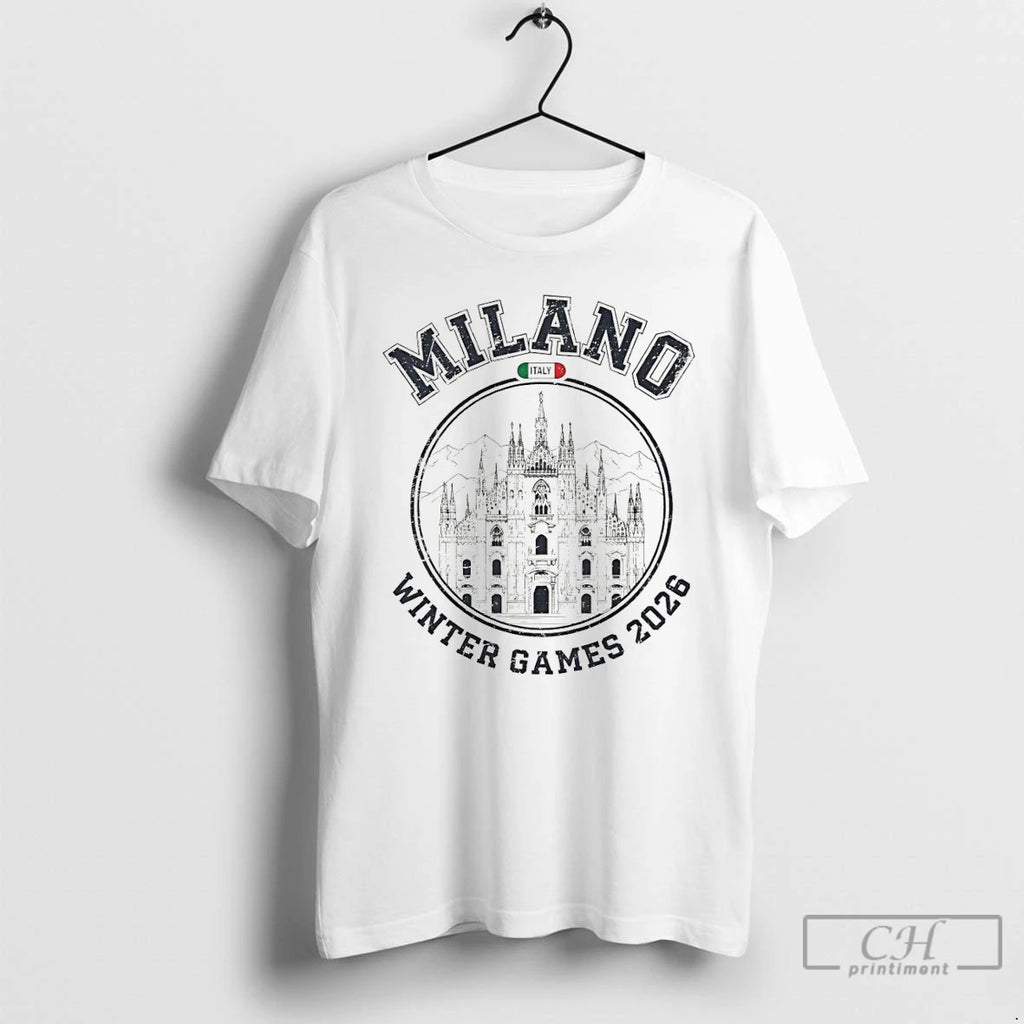Premium Milano Italy Winter Games 2026 Duomo Sketch Edition Italy Winter