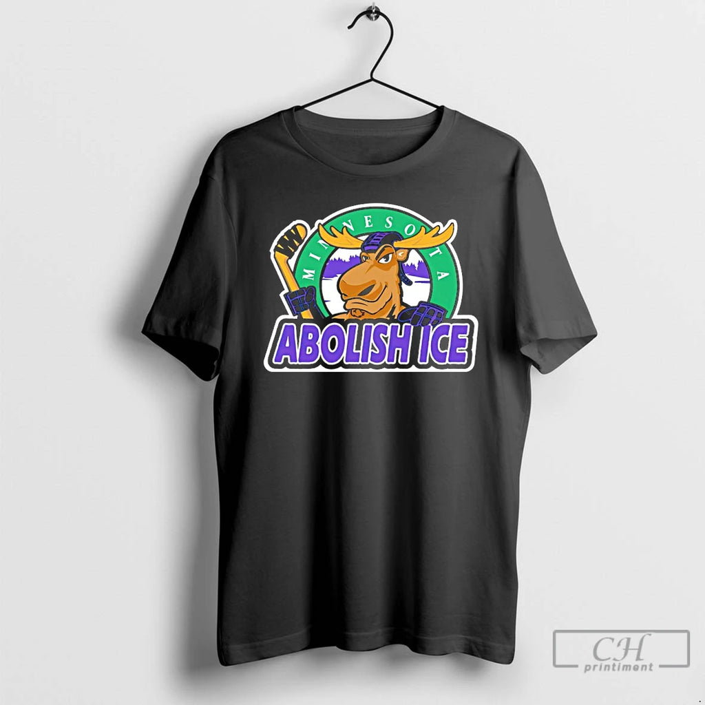 Premium Minnesota Moose Abolish Ice Logo