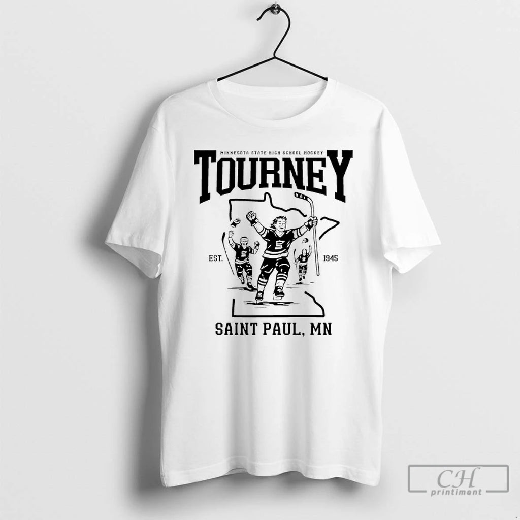 Premium Minnesota State High School Hockey Tourney 1945 Saint Paul Mn