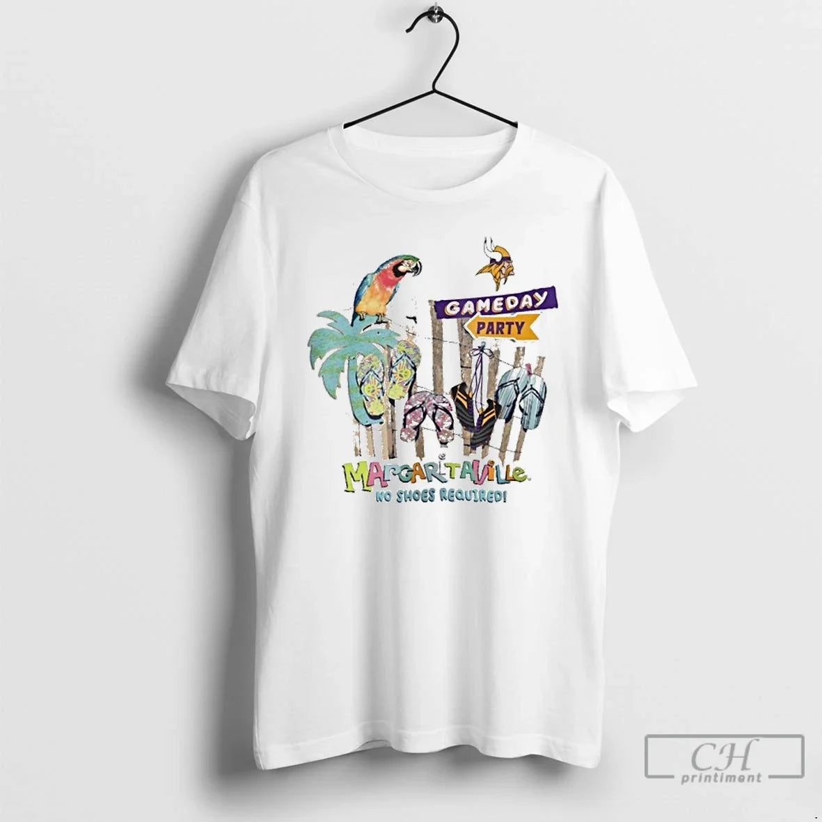 Premium Minnesota Vikings Gameday Party Margaritaville No Shoes Required T Shirts Unisex , , , Long Sleeve Tee
