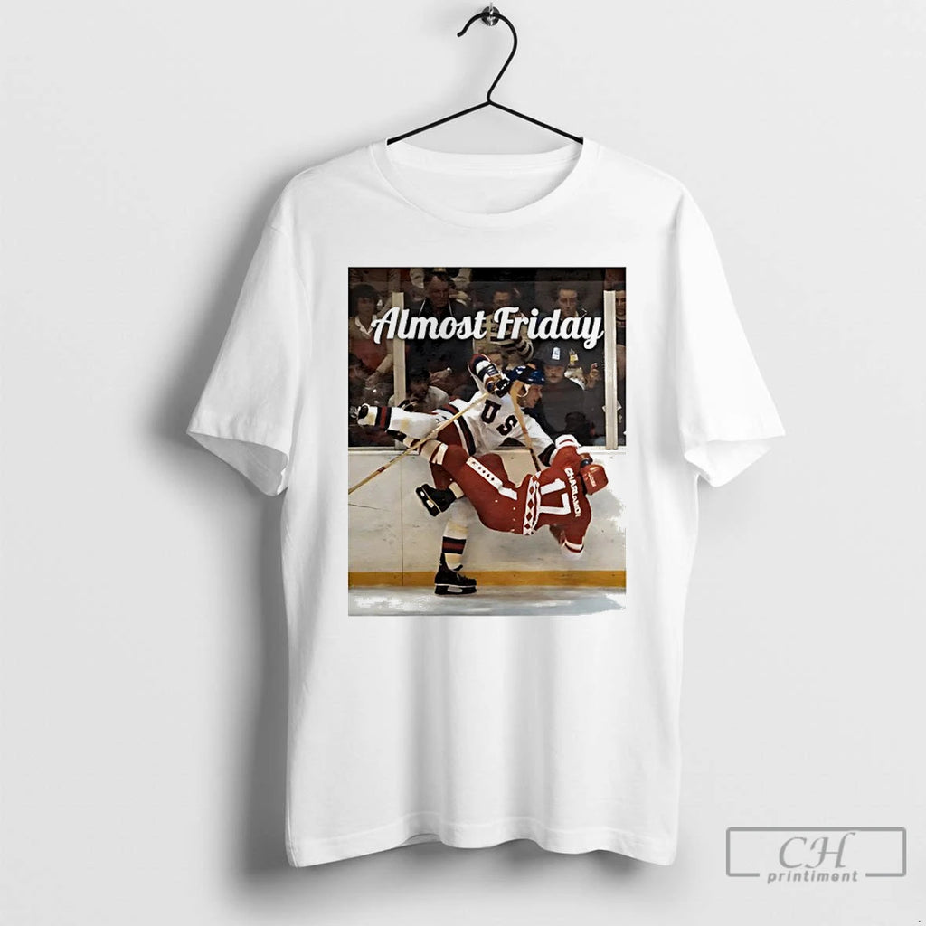 Premium Miracle Hit The Boys Of 80 Miracle On Ice Almost Friday T Shirts Sweater