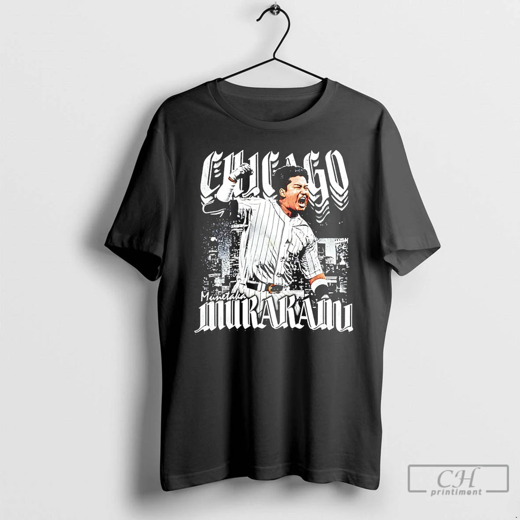 Premium Munetaka Murakami Chicago White Sox Grunge City Skyline