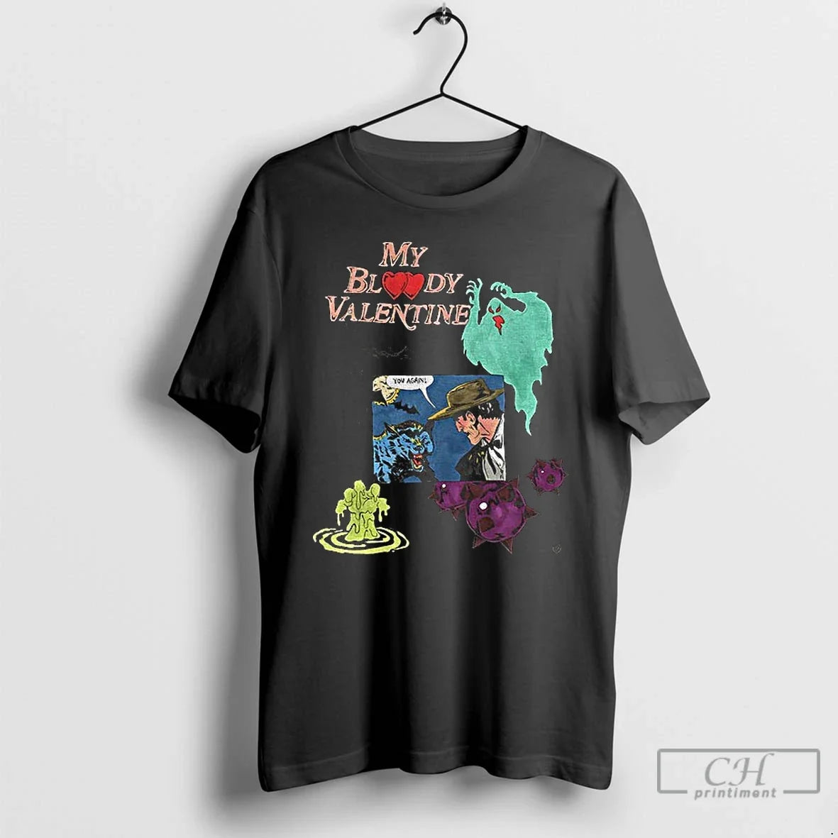 Premium My Bloody Valentine Horror Movie Spooky Season Halloween 2025 T Shirts Unisex , , , Long Sleeve Tee