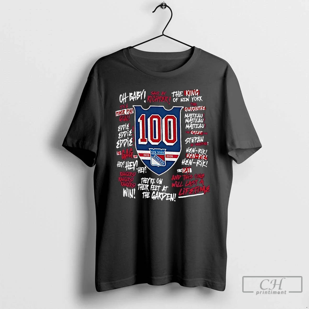 Premium New York Rangers 100 Years Oh Baby The King Of New York Hen Rik Unisex , , , Long Sleeve Tee