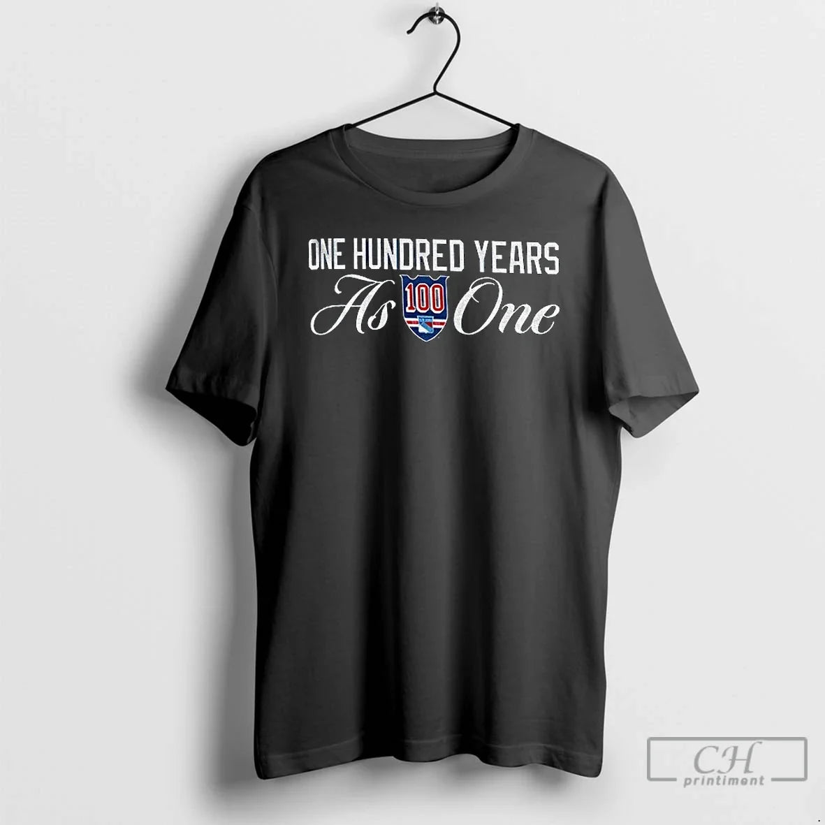 Premium New York Rangers Logo One Hundred Years As One Nhl 2025 T Shirts Unisex , , , Long Sleeve Tee
