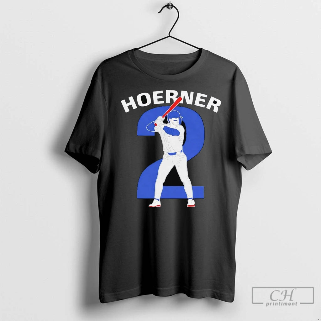 Premium Nico Hoerner Batting Graphic Chicago Cubs