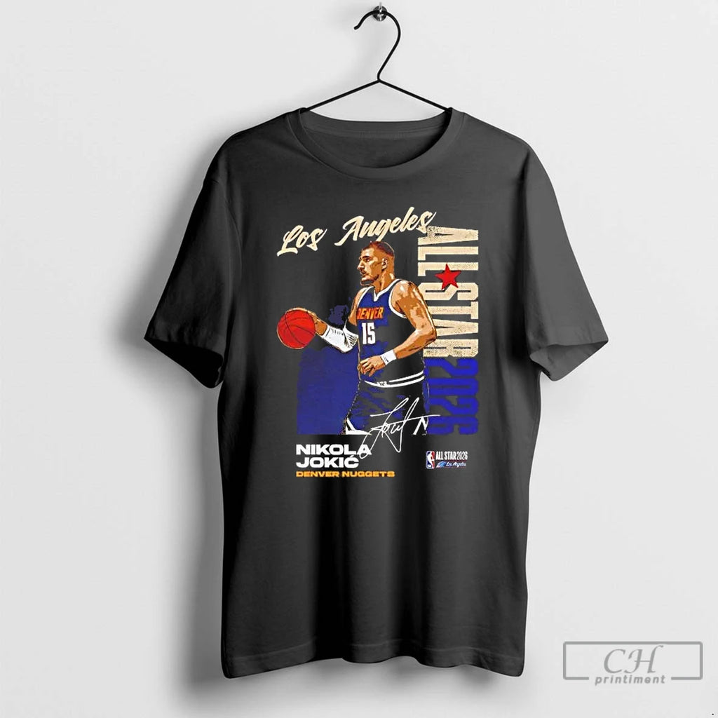 Premium Nikola Jokic 2026 Nba All Star Signature Denver Nuggets Tee