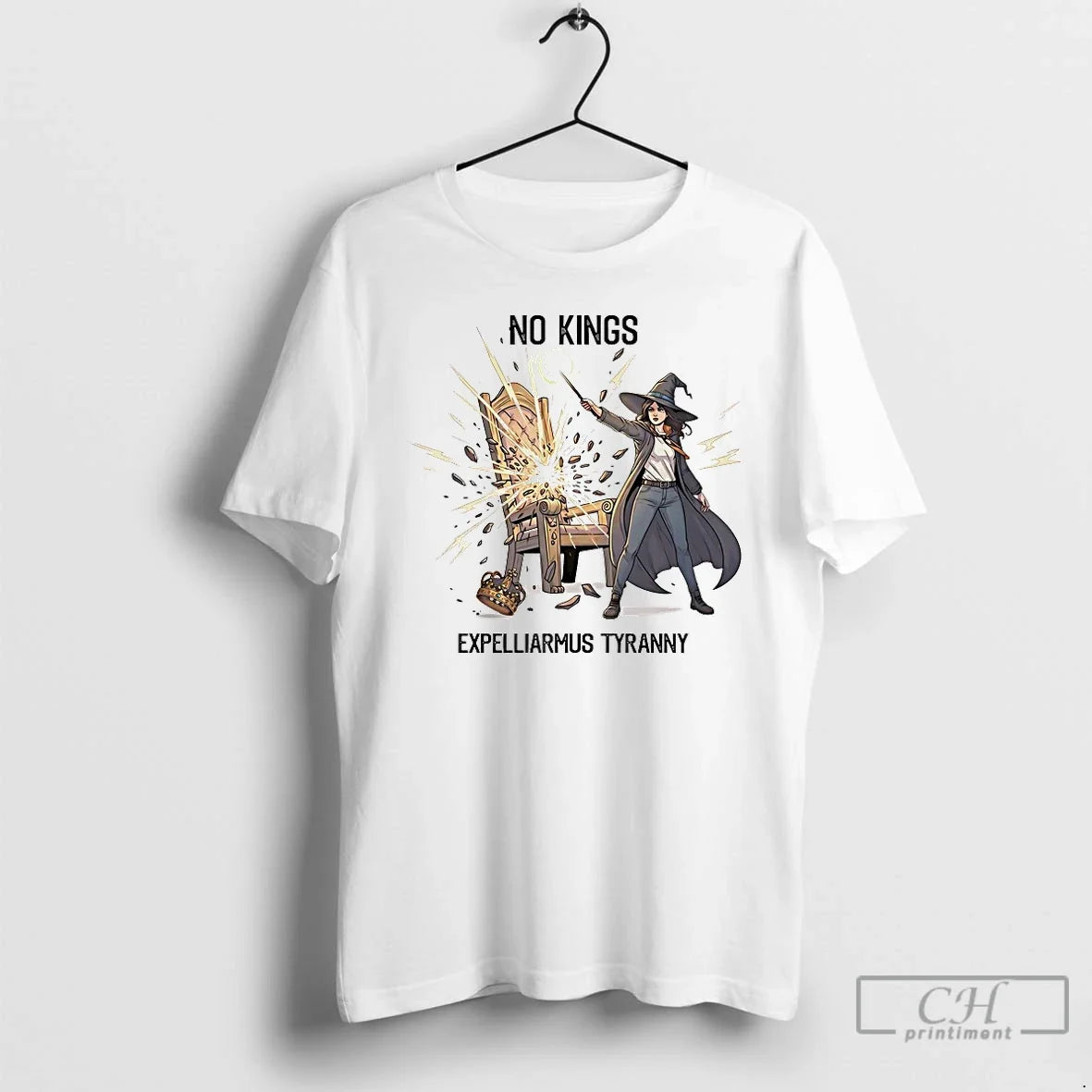 Premium No Kings Expelliarmus Tyranny T Shirts Unisex , , , Long Sleeve Tee