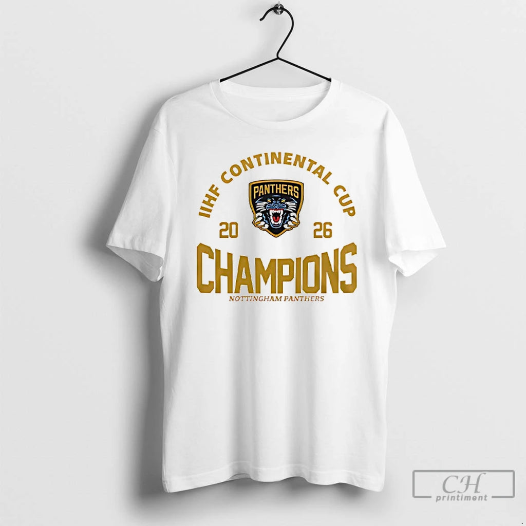 Premium Nottingham Panthers Iihf Continental Cup Champions 2026 Logo