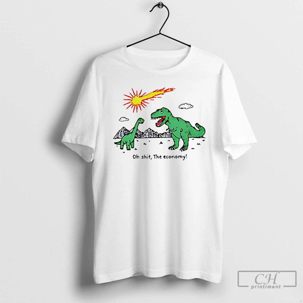 Premium Oh Shit The Economy Extinct Dinosaurs Meme