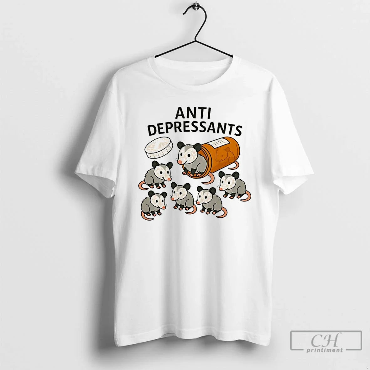 Opossum Anti Depressants Meme T-Shirts