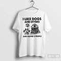 Premium Otter I Like Dogs And Otters And Maybe 3 People T Shirts Unisex , , , Long Sleeve Tee