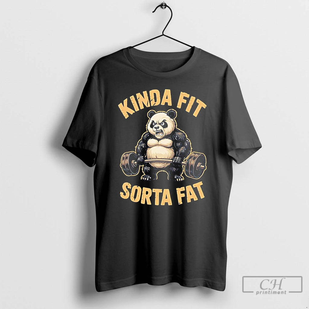Premium Panda Workout Kinda Fit Sorta Fat