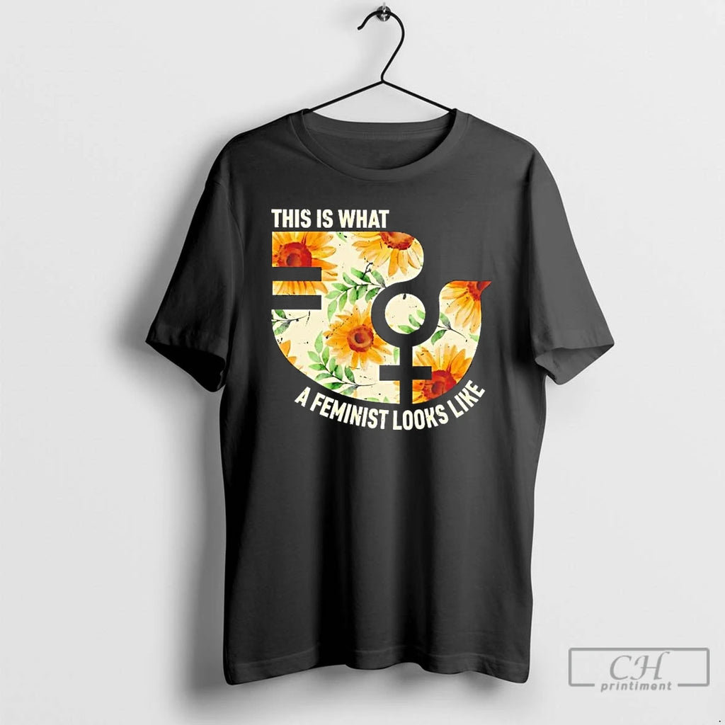 Premium Peace This Is What A Feminist Looks Like Tee