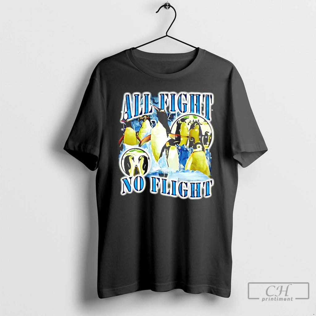 Premium Penguin All Fight No Flight 90s Bootleg