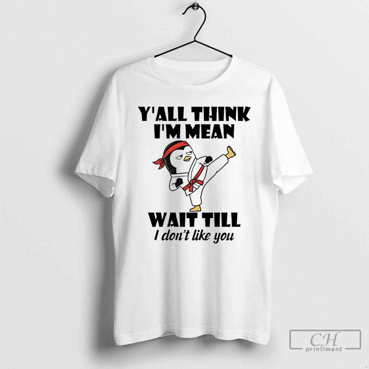 Premium Penguin Kung Fu Yall Think Im Mean Wait Till I Dont Like You