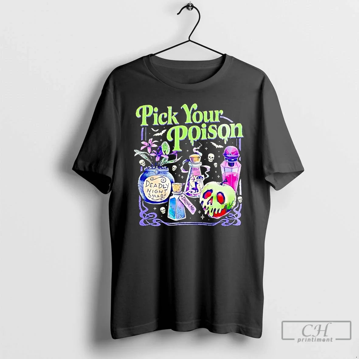 Premium Pick Your Poison Deadly Night Shade Halloween T Shirts Unisex , , , Long Sleeve Tee