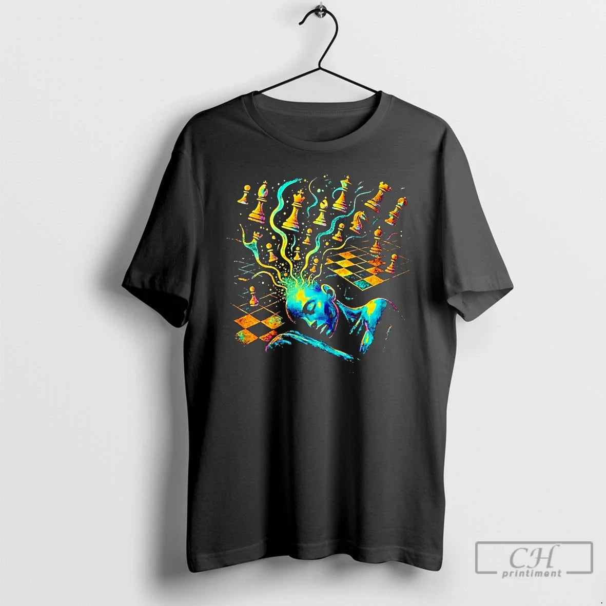 Premium Psychedelic Chess Dream 2025 T Shirts Unisex , , , Long Sleeve Tee