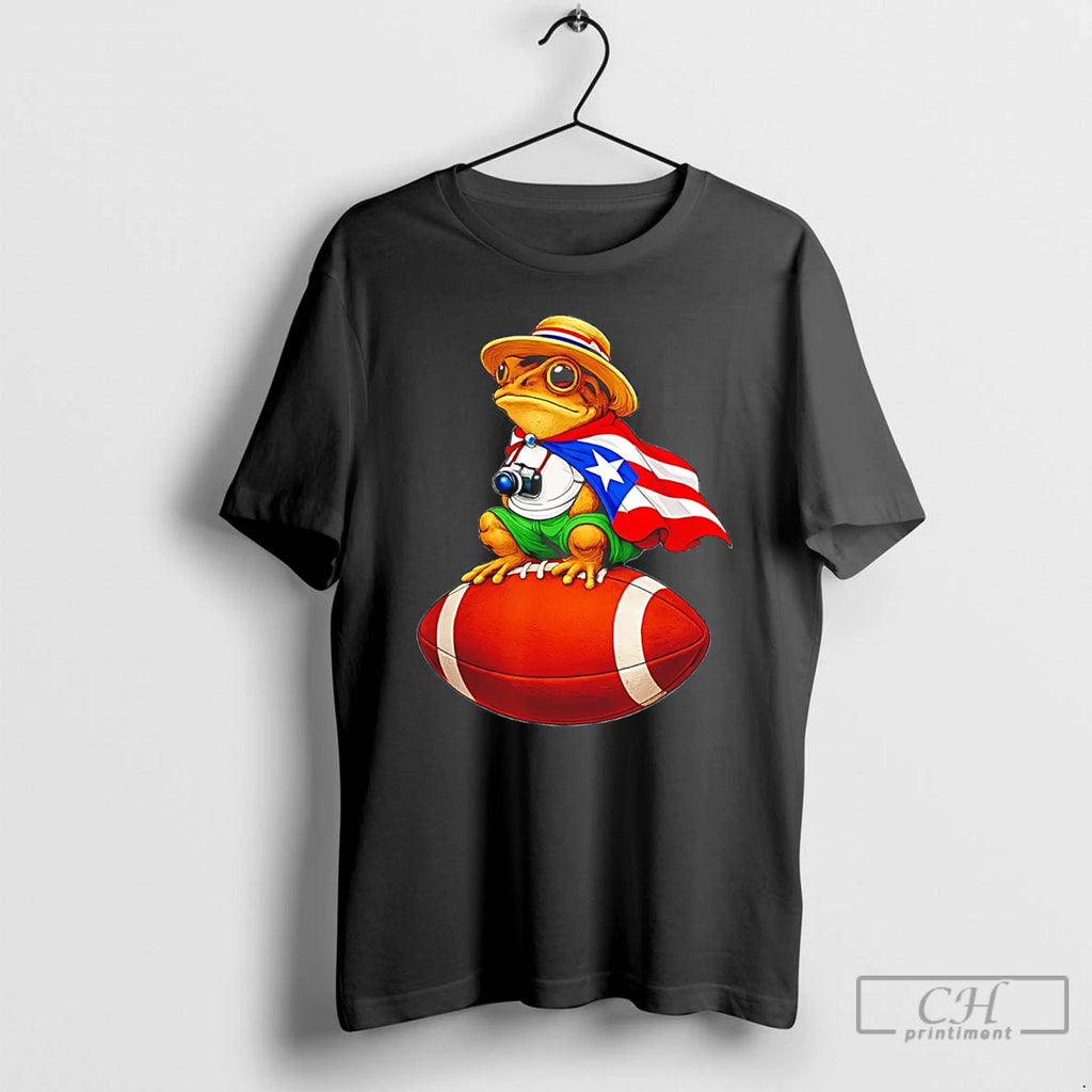 Premium Puerto Rico Coqui Frog Football