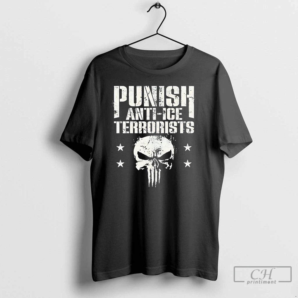 Premium Punish Anti Ice Terrorists Skull