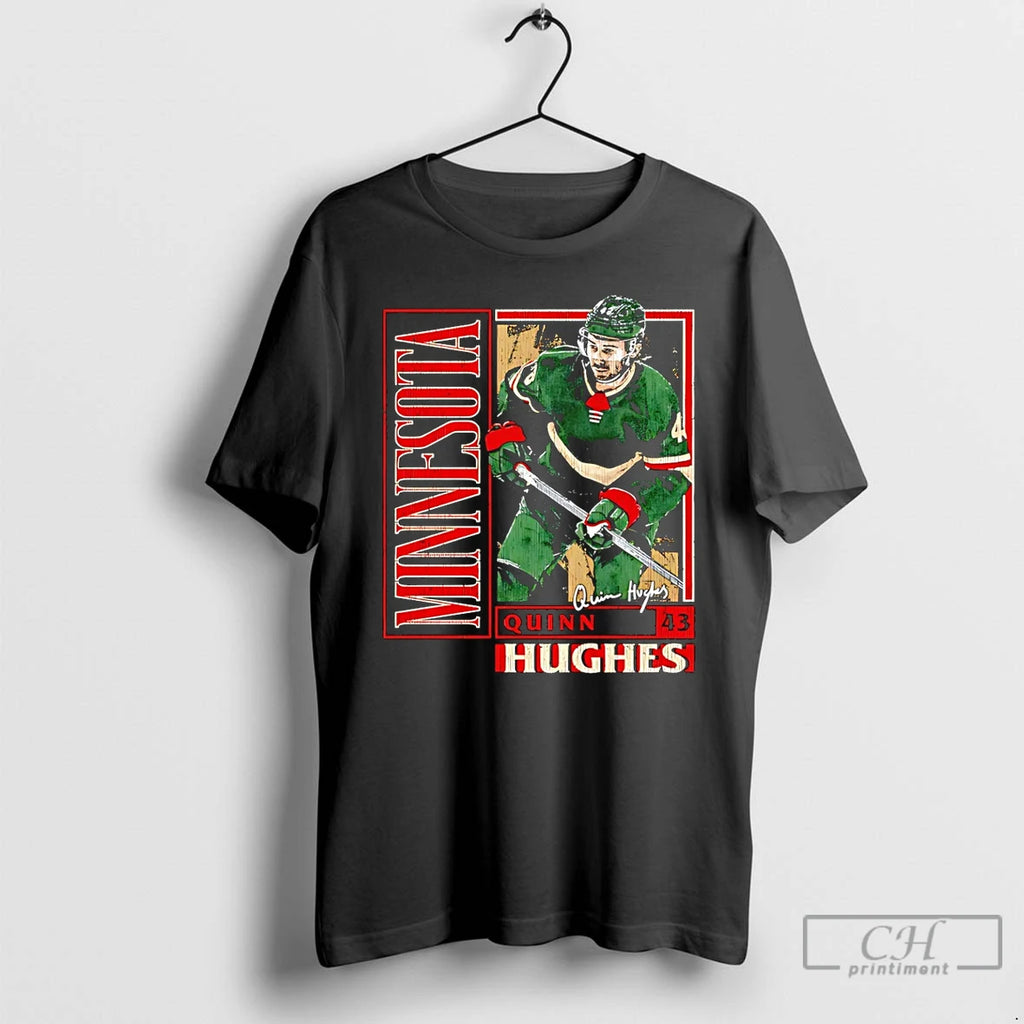 Premium Quinn Hughes Minnesota Vintage Card Signature