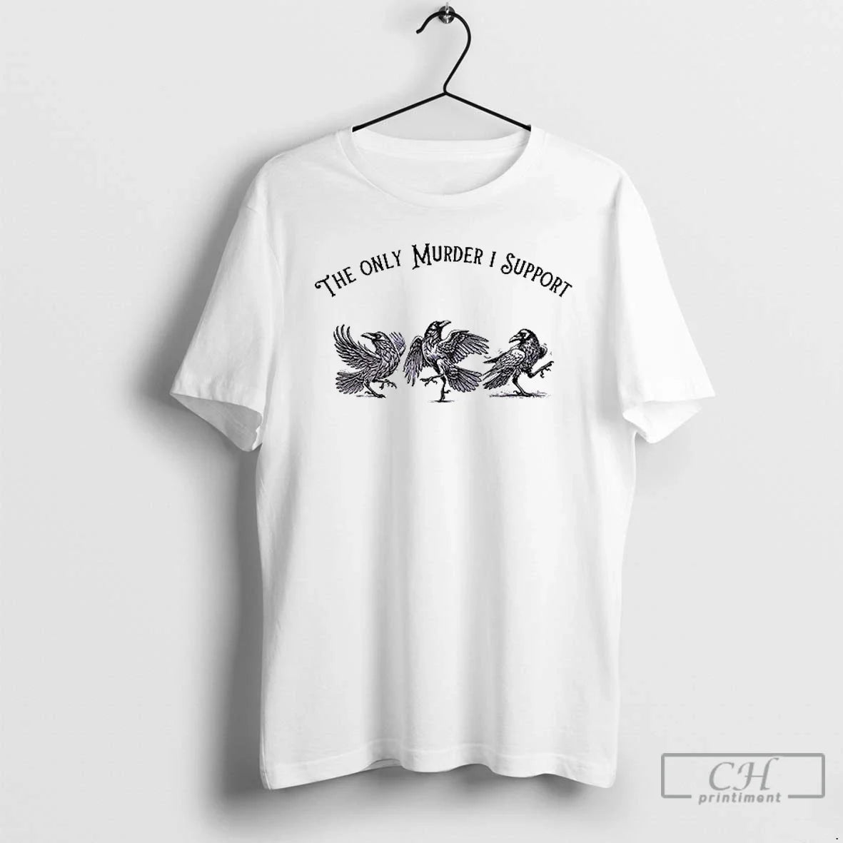 Premium Raven The Only Murder I Support Ceramic Ceramic And Classic Dad Cap T Shirts Unisex , , , Long Sleeve Tee