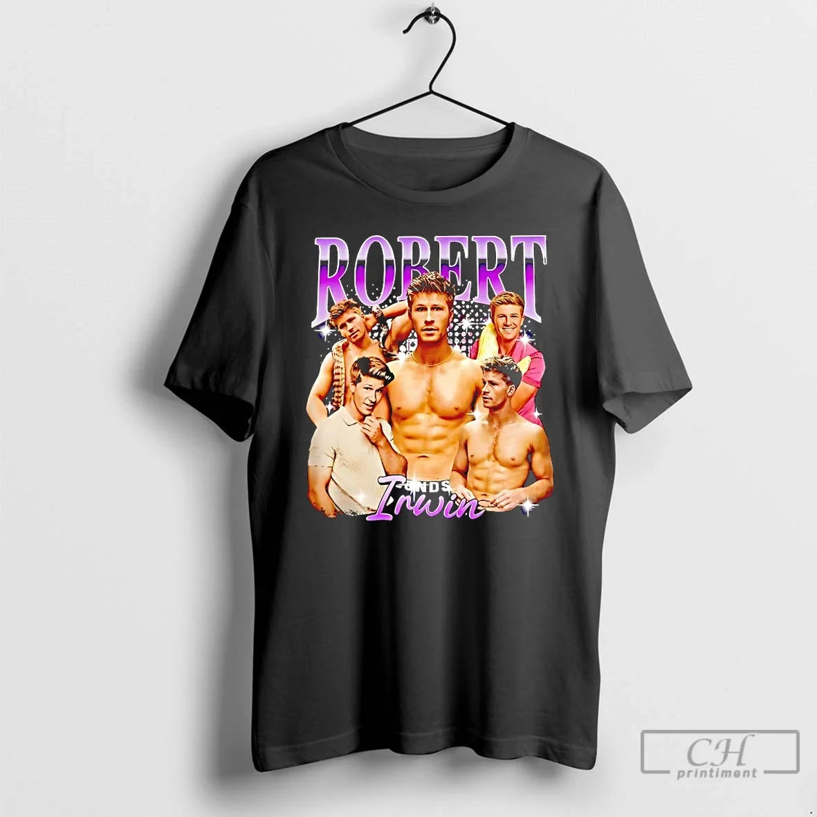 Premium Robert Irwin Retro T Shirts Unisex , , , Long Sleeve Tee