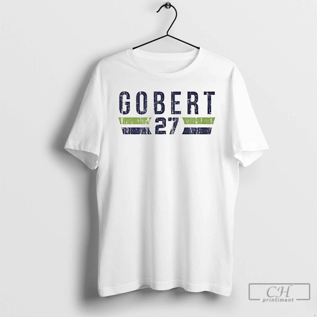 Premium Rudy Gobert 27 Minnesota Timberwolves Player Name And Number