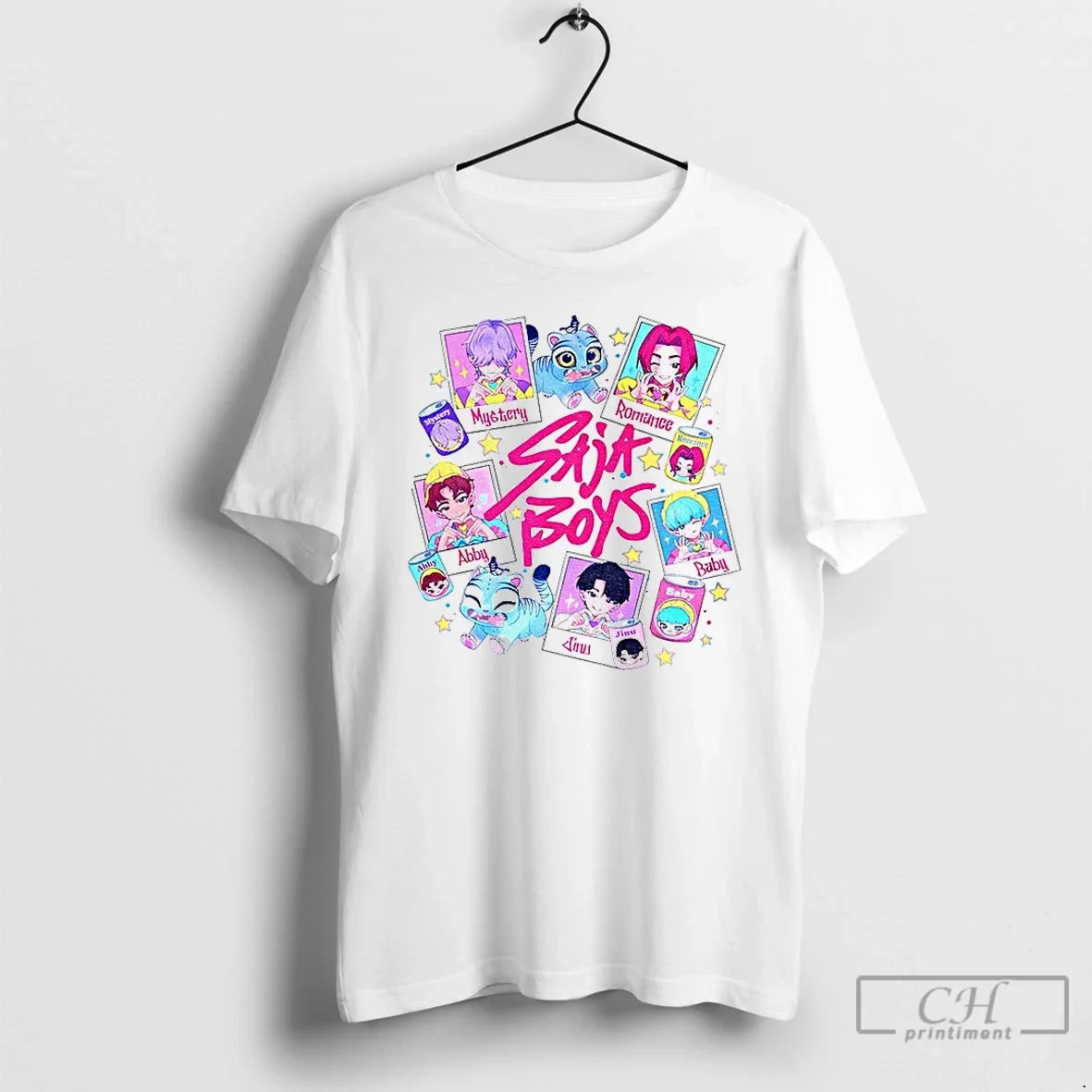 Premium Saja Boys Kpop Soda Pop Jinu Rumi Kpop Demon Hunters T Shirts Unisex , , , Long Sleeve Tee