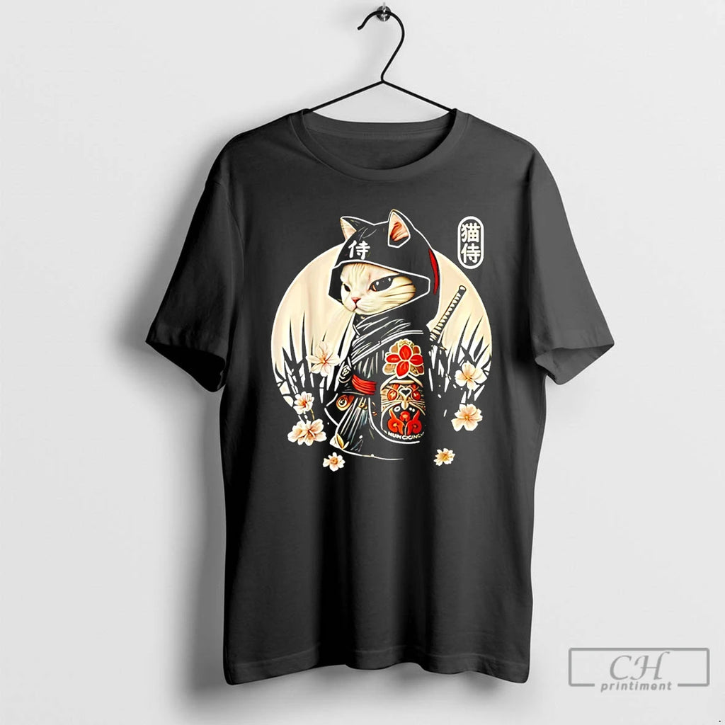 Premium Samurai Cat Graphic