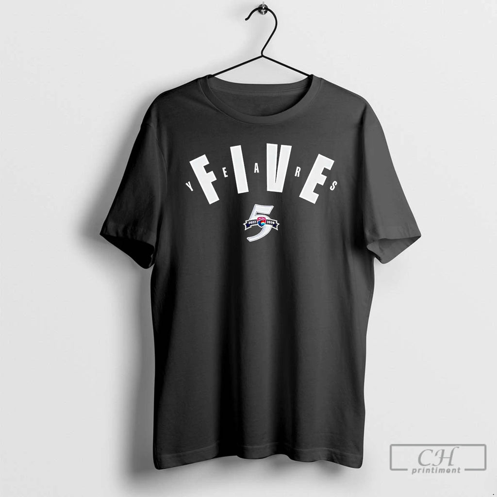 Premium San Diego Wave Fc 5 Year Anniversary Logo